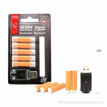Magnetic rechargeable electronic cigarette in blister pack, with CE, RoHS certificates